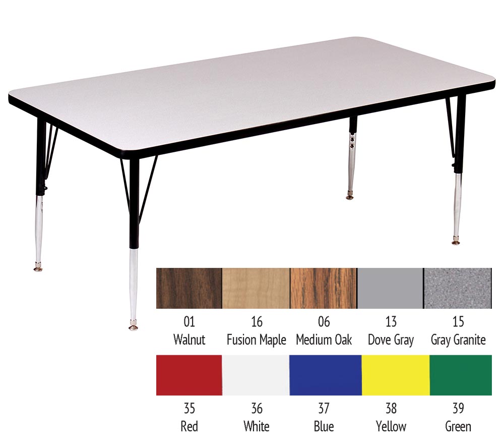 30x72 High Pressure Top Rectangle Activity Table