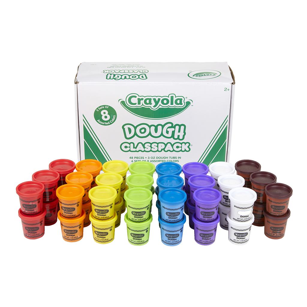 Crayola Dough Classpack — 48 3‑oz Tubs in 8 Colors for Busy Classrooms