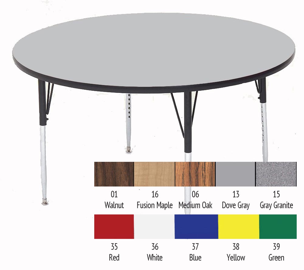 48in High Pressure Top Round Activity Table