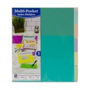 5 Tab Index Dividers with Multi Pockets