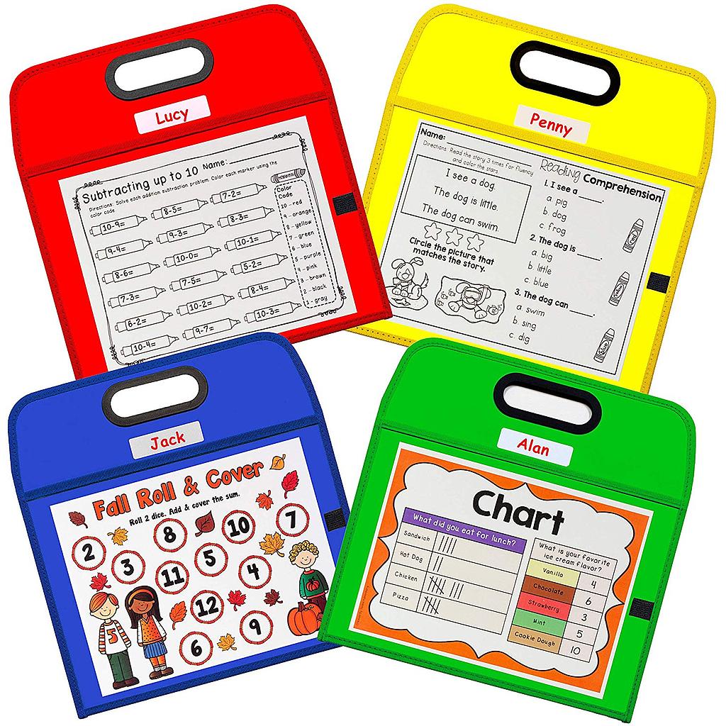 School To Home Dry Erase Pockets