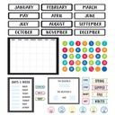 Core Decor Calendar Bulletin Board Set