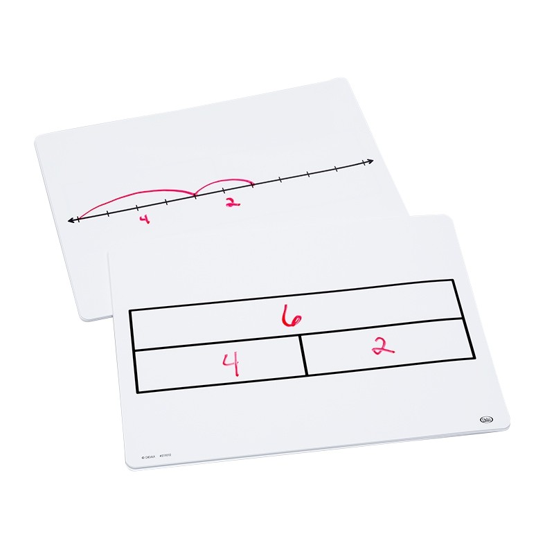 10ct Write-On/Wipe-Off Part-Part-Whole/Number Line Mats