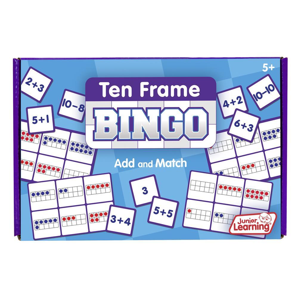 Junior Learning® Ten Frame Bingo — 4 Boards & 24 Cards