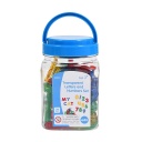 Transparent Letters and Numbers - Mini Jar