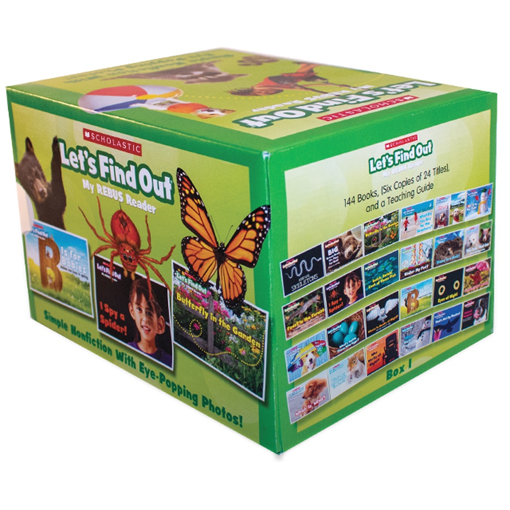 Scholastic® Let's Find Out Rebus Readers Classroom Set Box 1 — Small‑Group Nonfiction for Emergent Readers