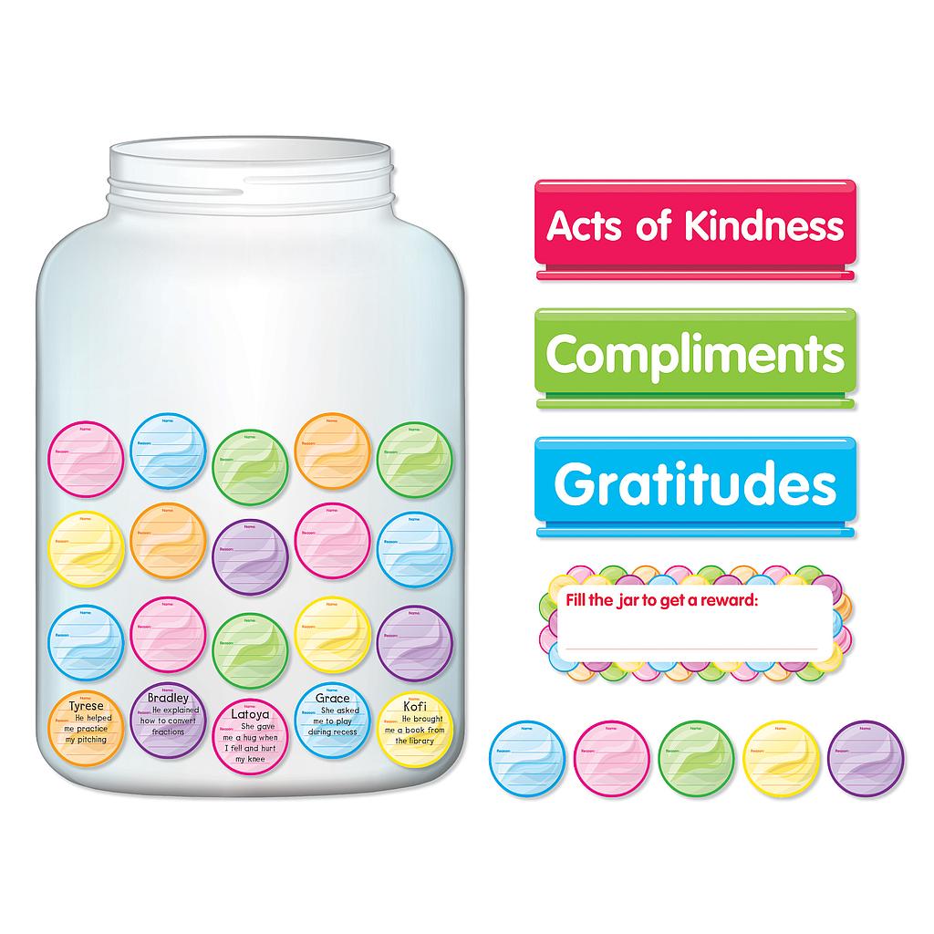 Kindness and Gratitude Jar Bulletin Board Set