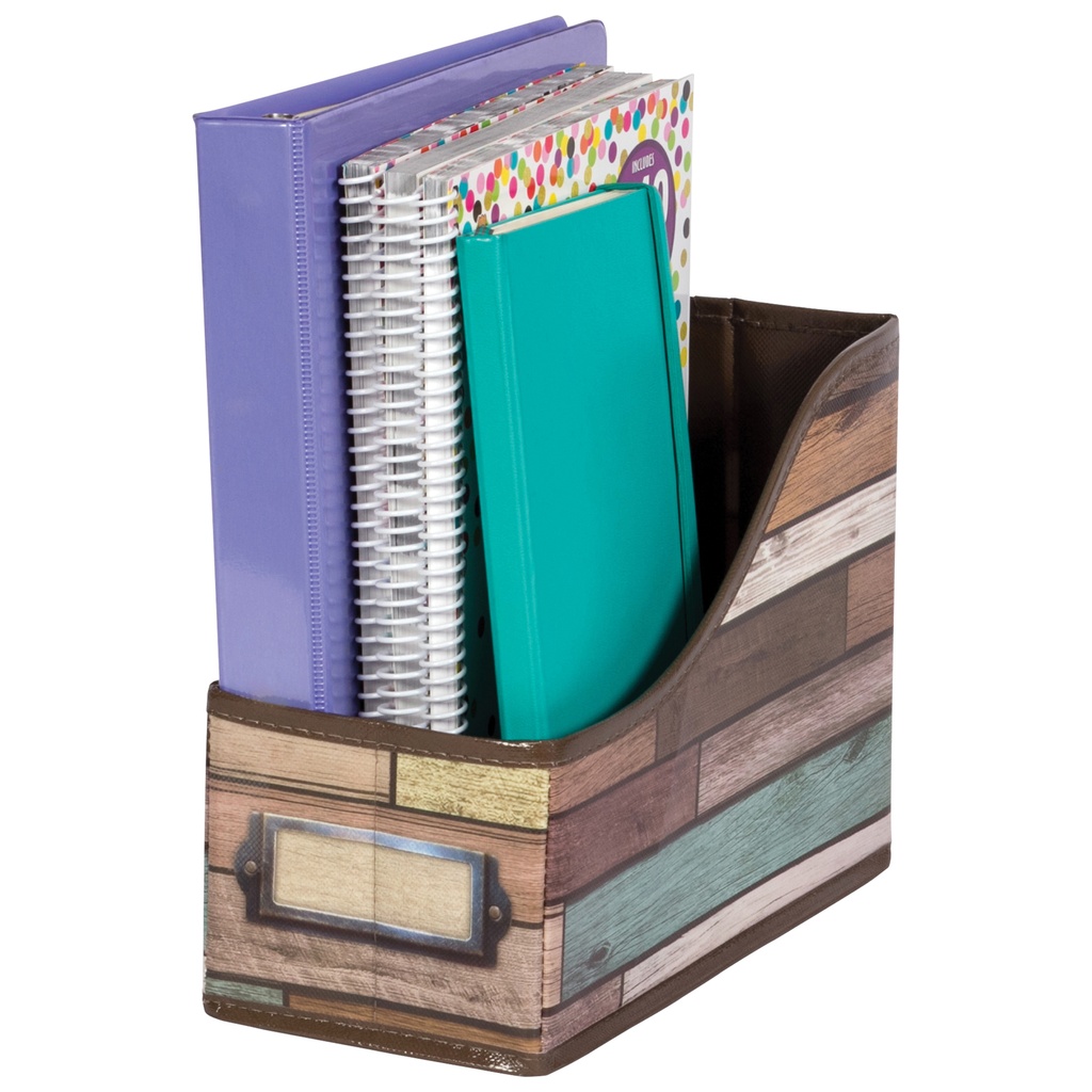 Teacher Created Resources® Reclaimed Wood Book Bin,5" W x 8" H x 11" D