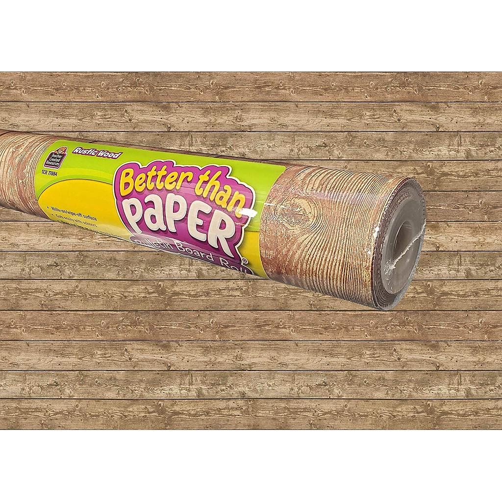 Better Than Paper® Rustic Wood Design Bulletin Board Roll Pack of 4