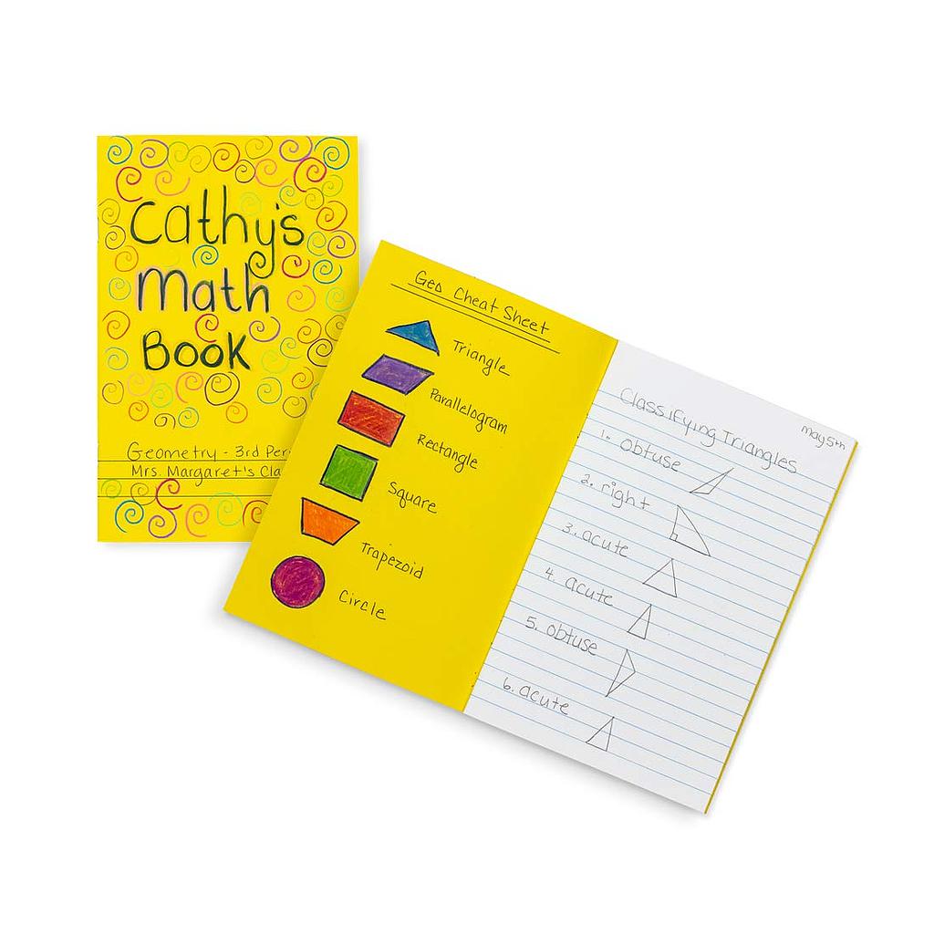 24ct Bright Colors Lined Blank Books 4.25 x 5.5"