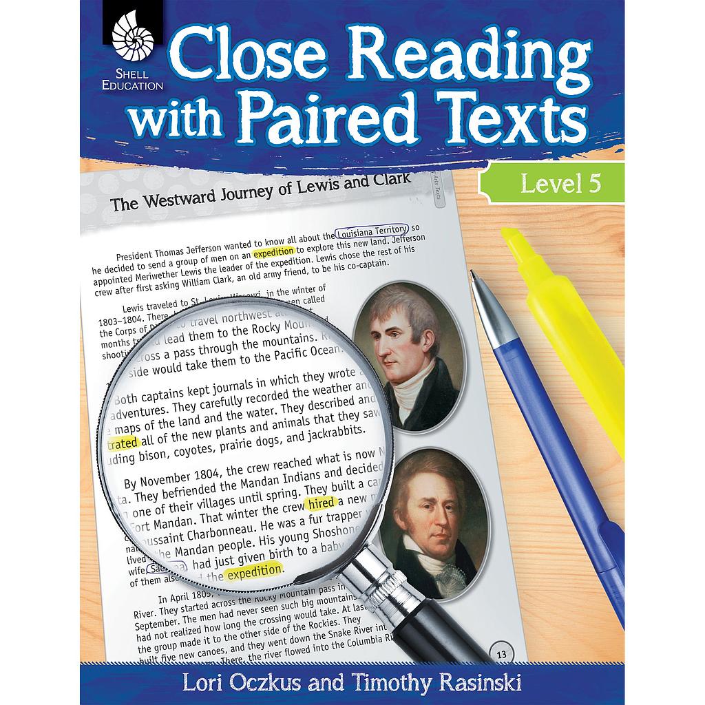 Shell Education® Close Reading with Paired Texts — Level 5 (Grade 5)