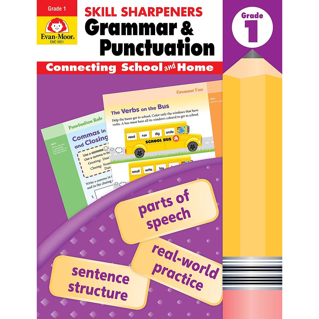 Skill Sharpeners Grammar and Punctuation Grade 1 Activity Book