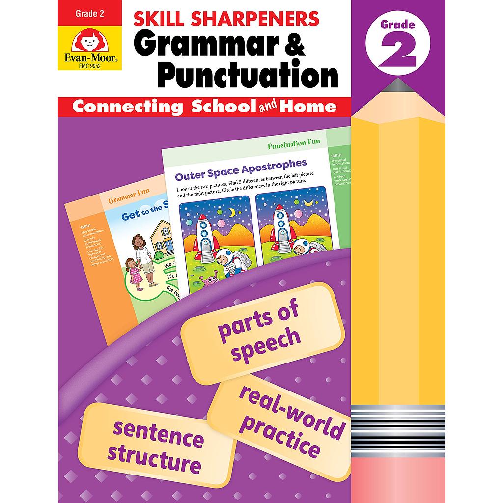 Skill Sharpeners Grammar and Punctuation Grade 2 Activity Book
