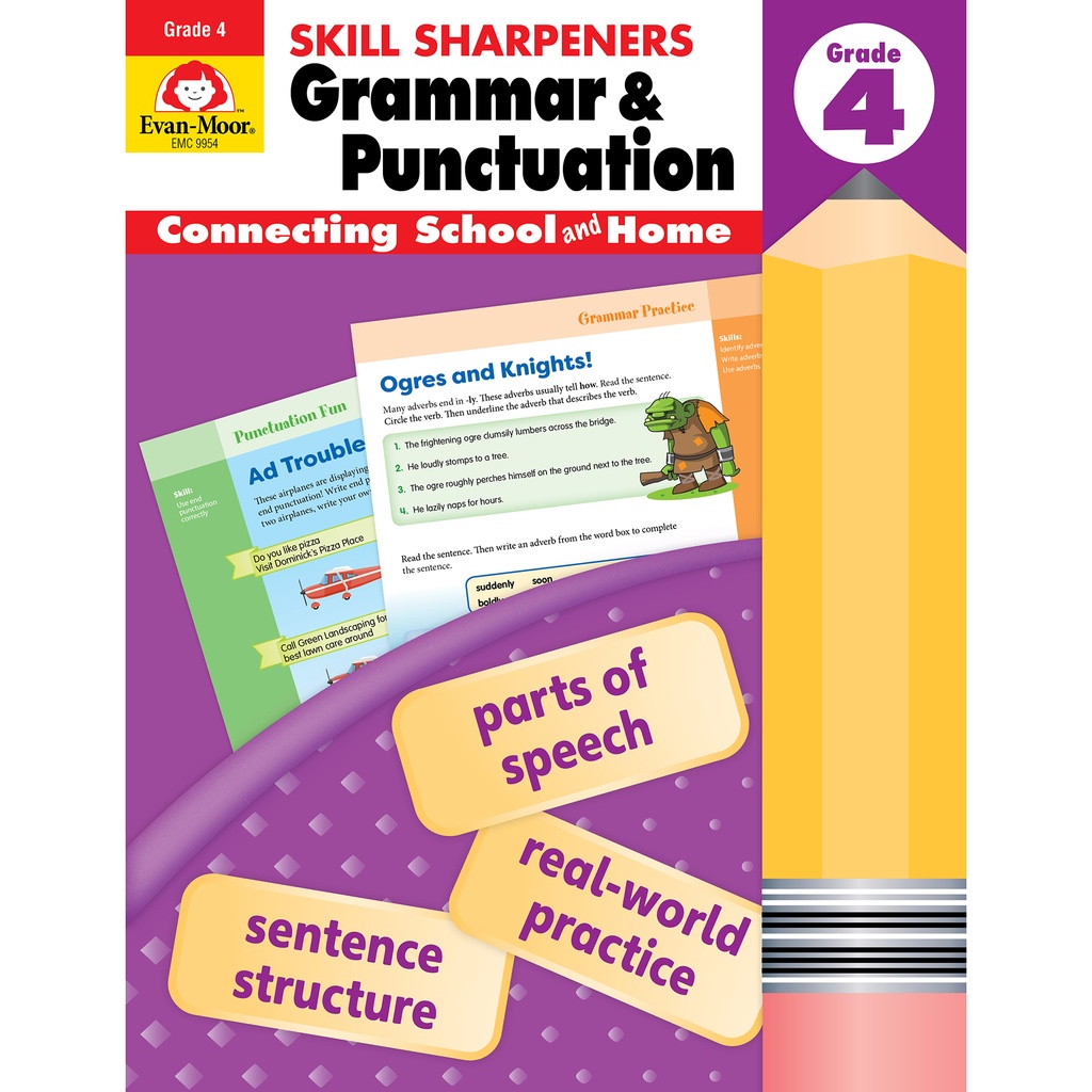 Skill Sharpeners Grammar and Punctuation Grade 4 Activity Book