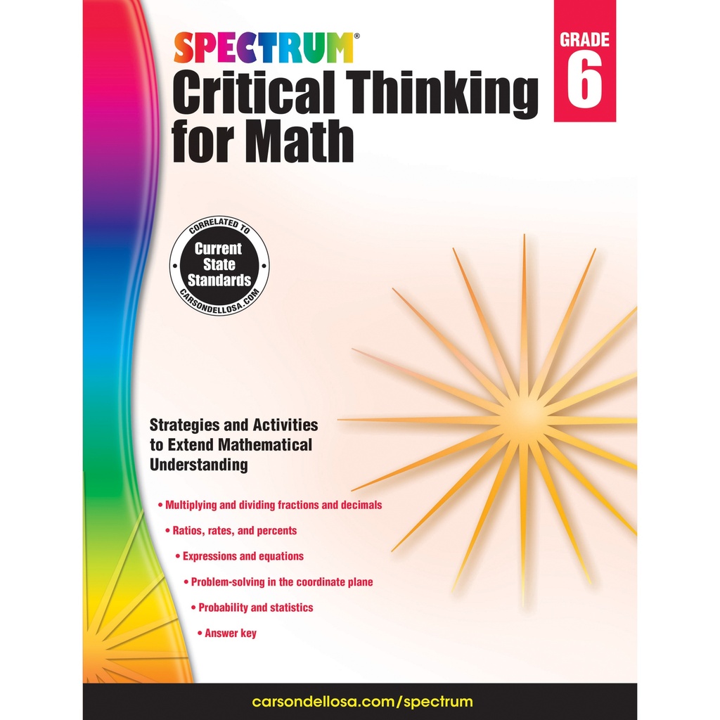 Spectrum Critical Thinking For Math Gr 6