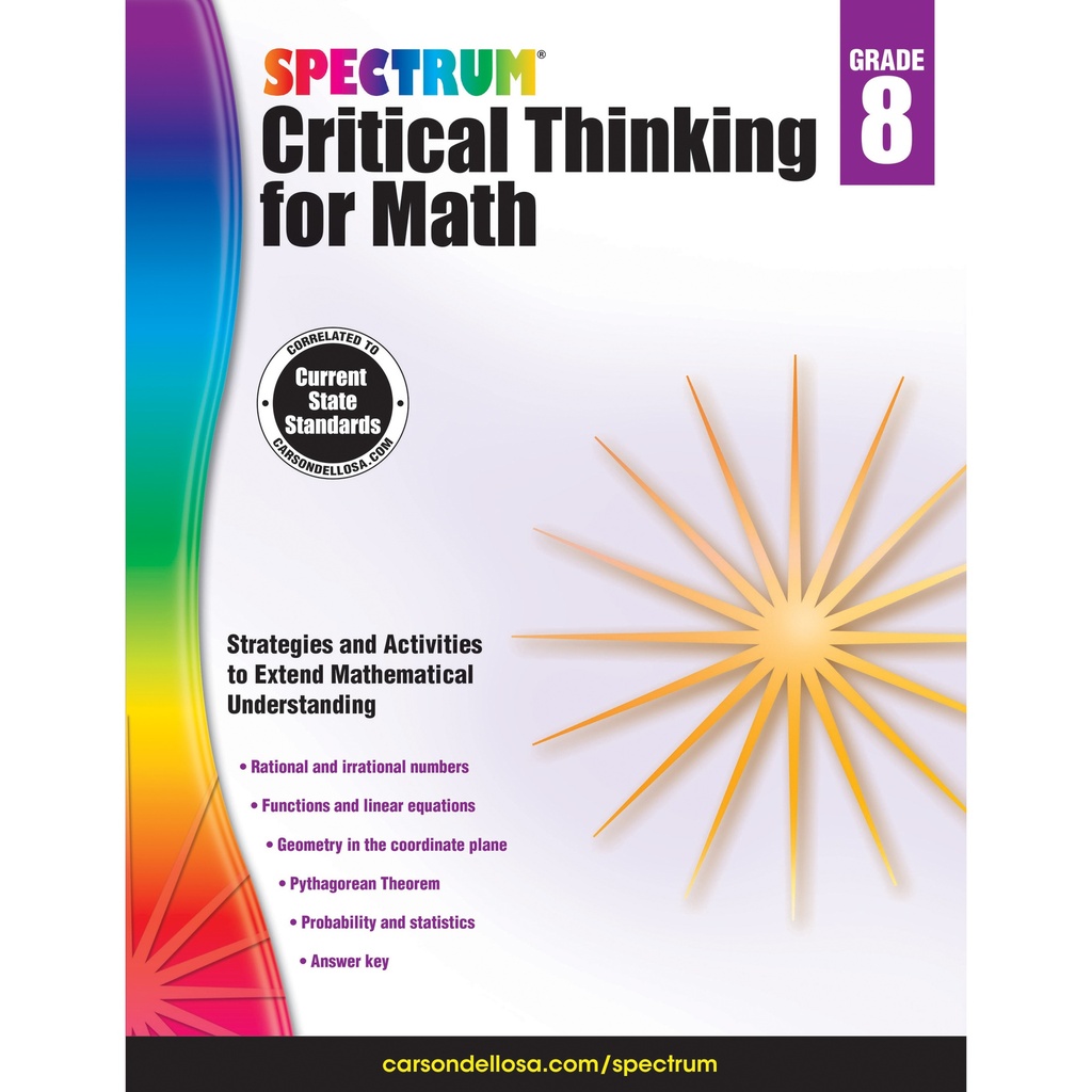 Spectrum Critical Thinking For Math Gr 8