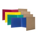 12ct Assorted Color 12" Corrugated Paper Study Carrel