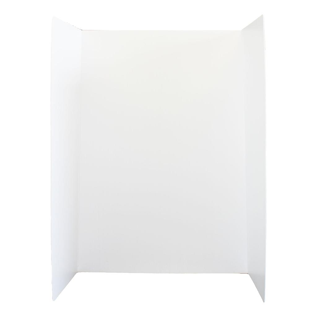 10ct White 36&quot; x 48&quot; Premium Plastic Corrugated Project Display Boards