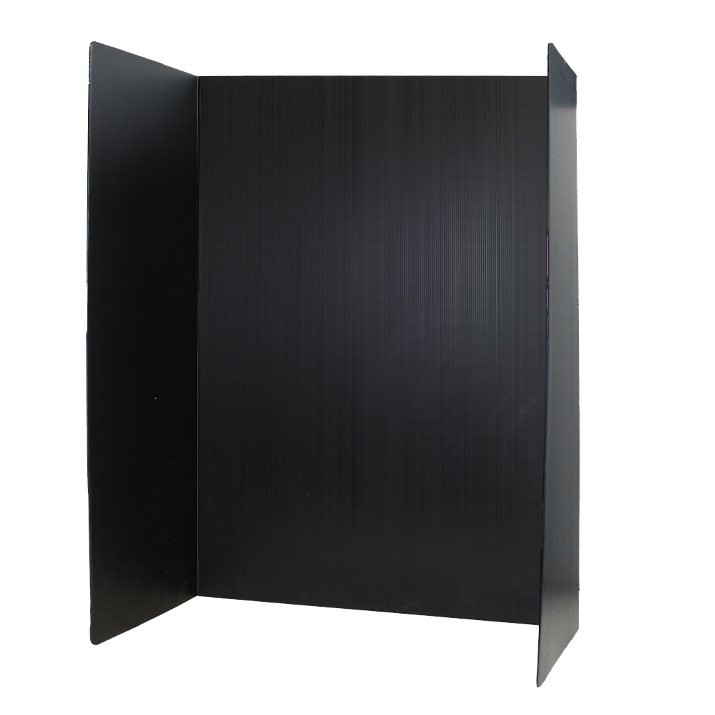 10ct Black 36" x 48" Premium Plastic Corrugated Project Display Boards
