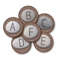 Alphabet Stones Seating Kit Set of 26, 12" Rounds