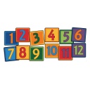 Simple Numbers Seating Kit Set of 12, 16&quot; Squares