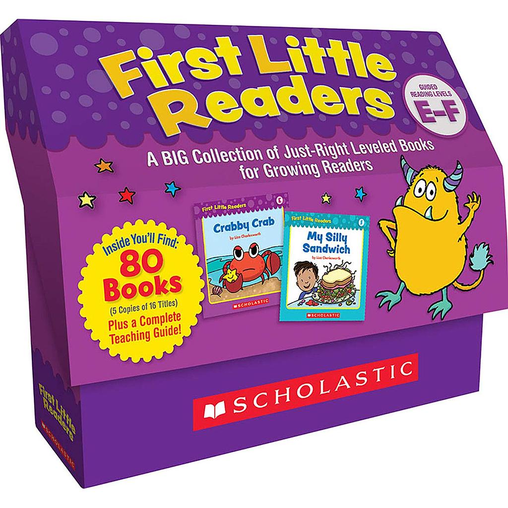 Scholastic® First Little Readers Levels E & F — Classroom Pack (80 books + Guide)
