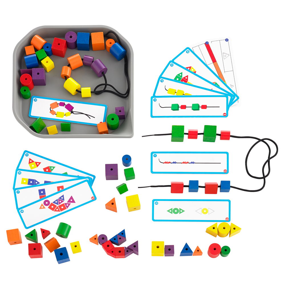 edx education® FunPlay Attribute Beads, Sorting, Patterning & Fine Motor Set