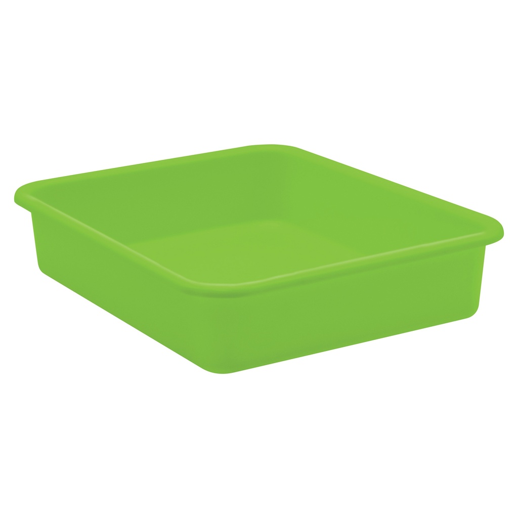 Teacher Created Resources® Lime Large Plastic Letter Tray,14" x 11 1/2" x 3", 1 tray 