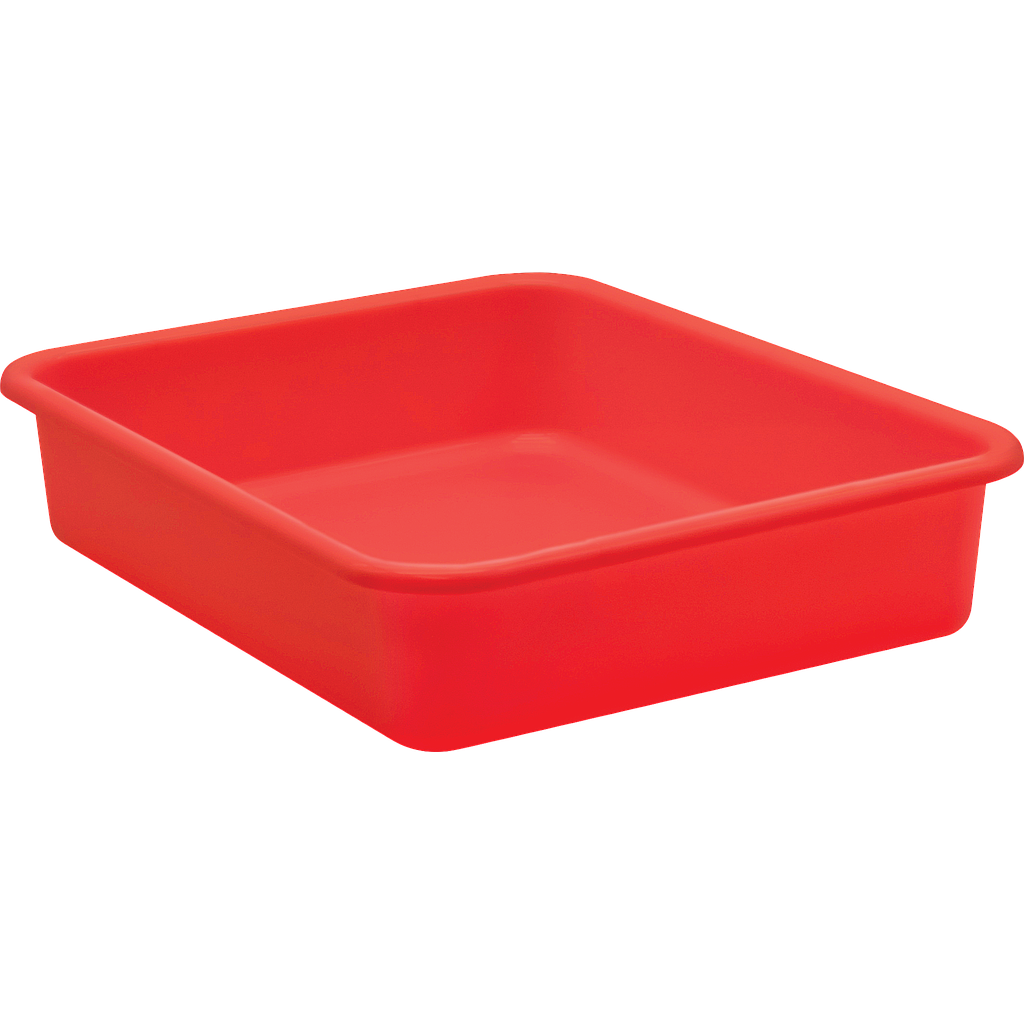 Red Large Plastic Letter Tray