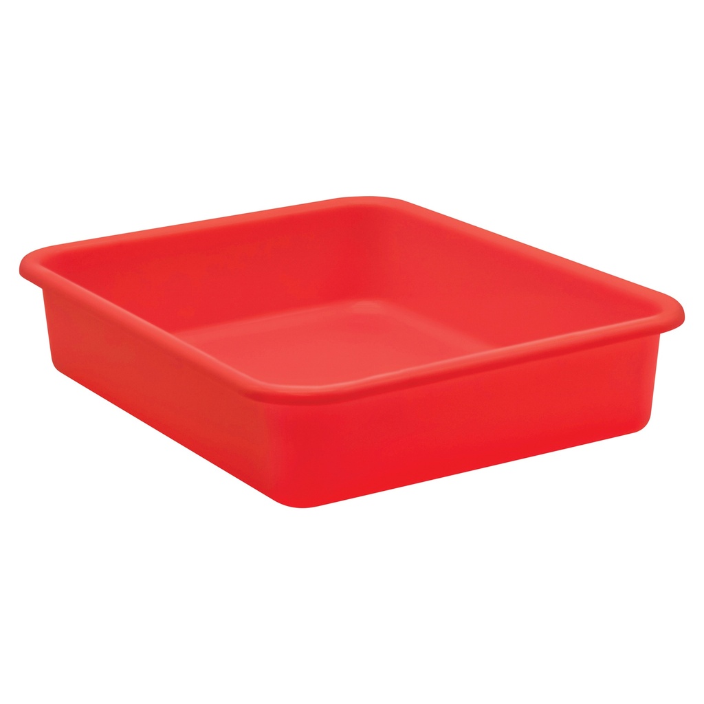 Teacher Created Resources® Red Large Plastic Letter Tray,14" x 11 1/2" x 3", 1 tray 