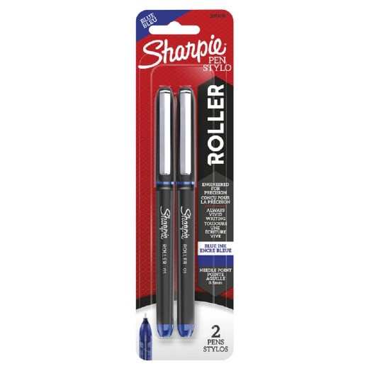 2ct Sharpie Roller .5 MM Blue Ink Pen