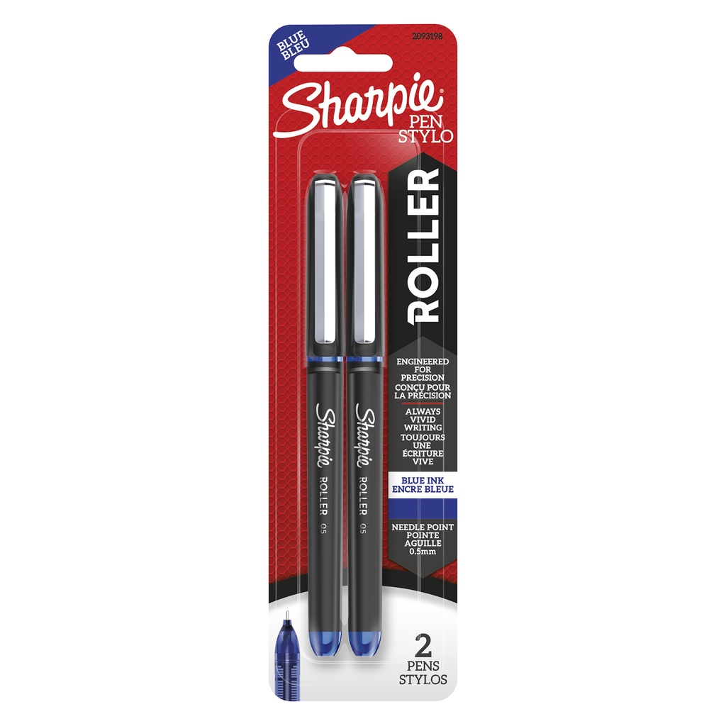 2ct Sharpie Roller .5 MM Blue Ink Pen