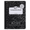 Pacon® Composition Book with Dry‑Erase Surfaces — Wide Rule, 9.75" × 7.5", 100 sheets