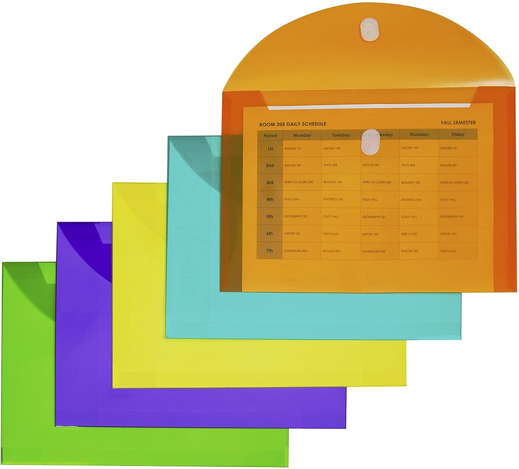 C‑Line® XL Poly Envelopes (10‑Pack) — Letter, Side‑load