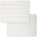 Charles Leonard® Two‑Sided Plain/Lined Dry Erase Lapboard Class Pack, 12 Boards, 9" × 12"