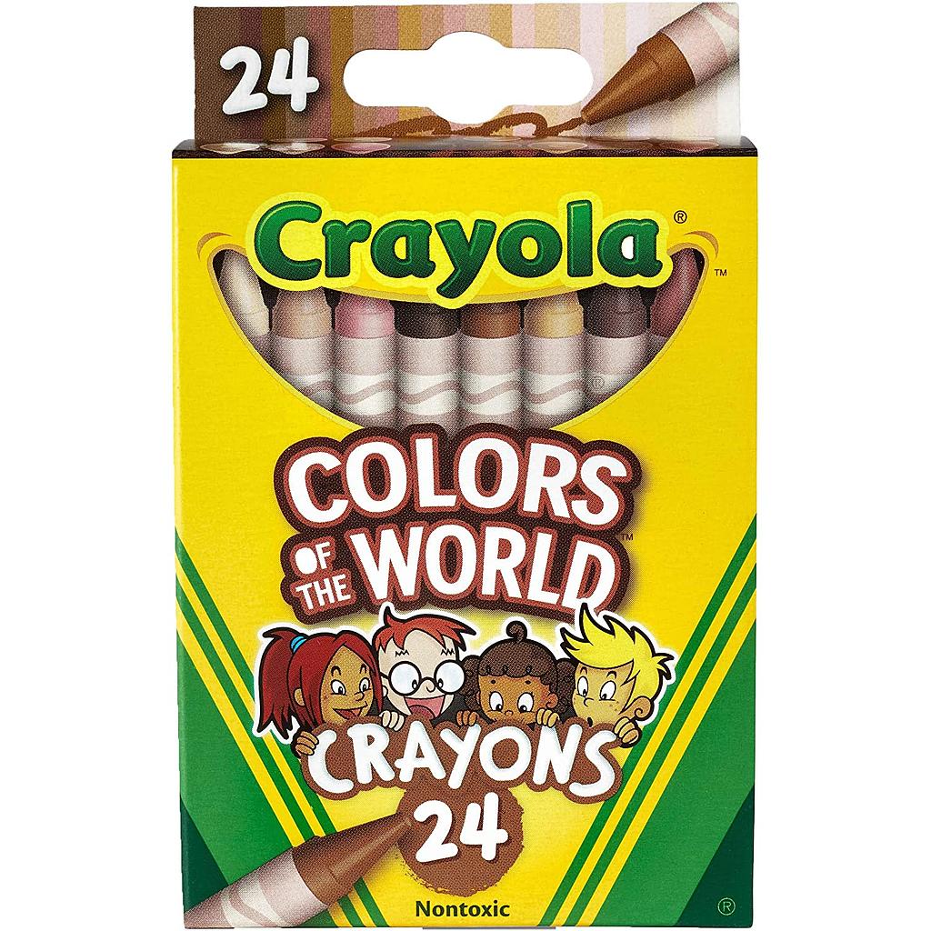 Crayola® Colors of the World™ Crayons — 24 colors for inclusive skin tones