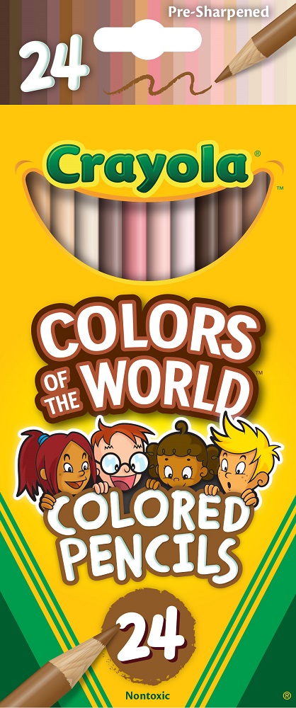 Crayola® Colors of the World™ Colored Pencils — 24 Inclusive Skin‑Tone Shades
