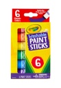 Crayola® Washable Paint Sticks — 6 count (classic colors)
