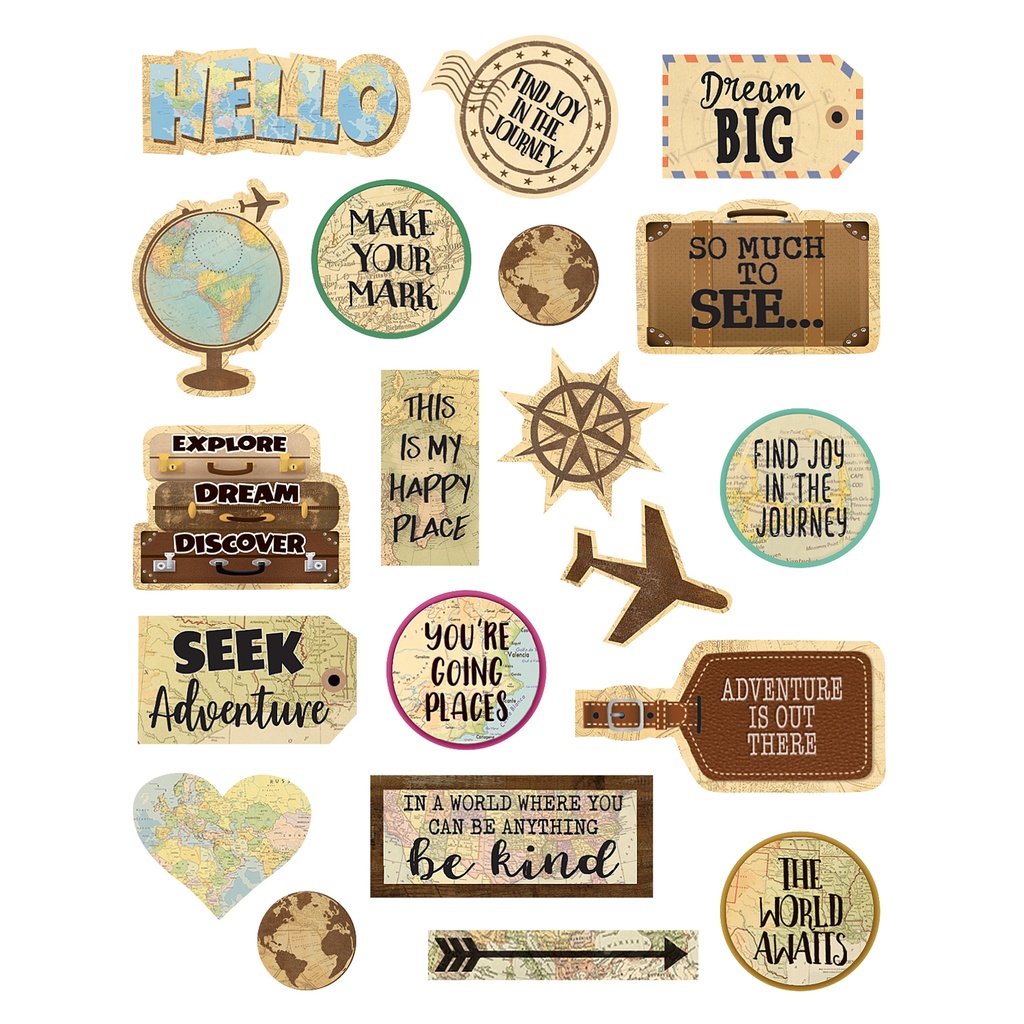 Teacher Created Resources® Travel the Map Stickers — 120 Pack