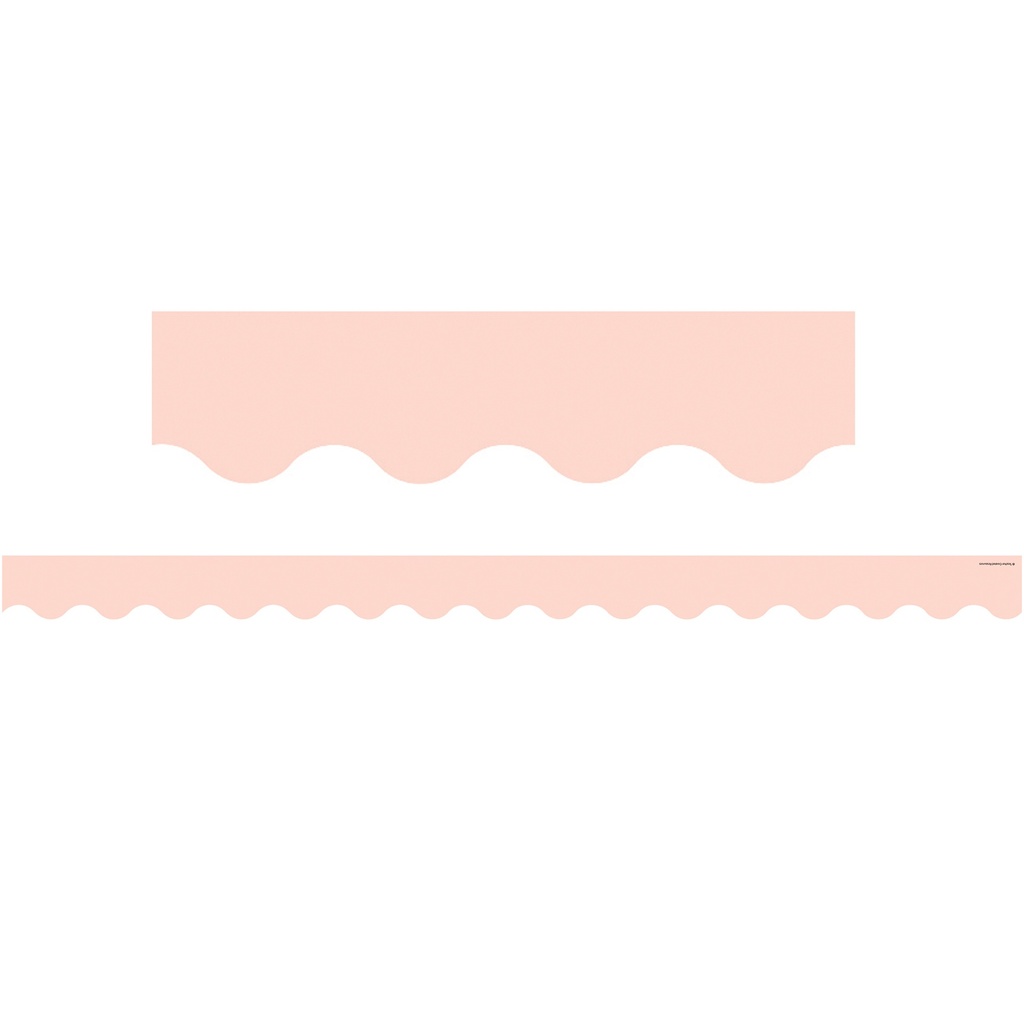 Teacher Created Resources® Blush Scalloped Border Trim (Oh Happy Day), 12 strips, 35' total