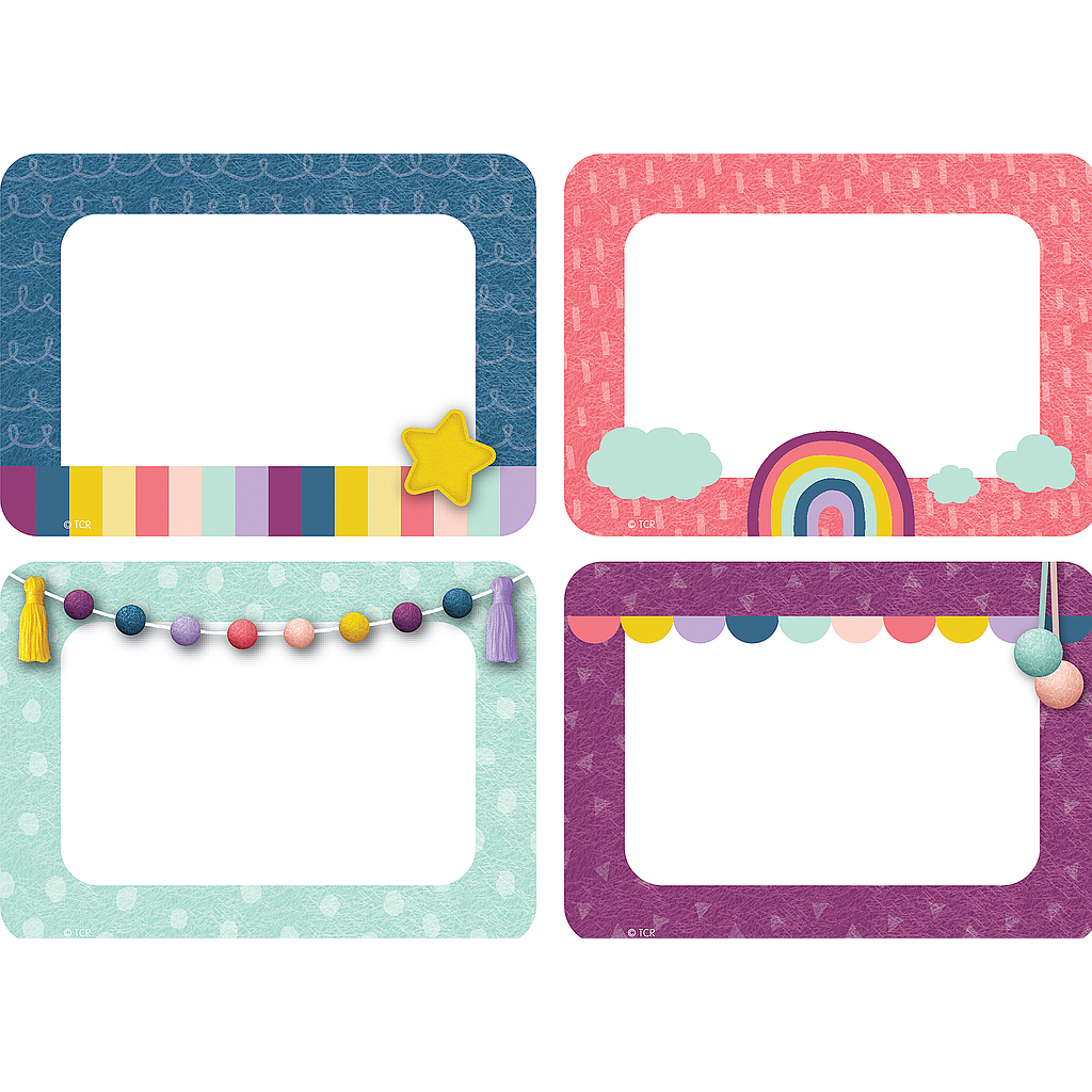 Oh Happy Day Name Tags Labels  Multi-Pack