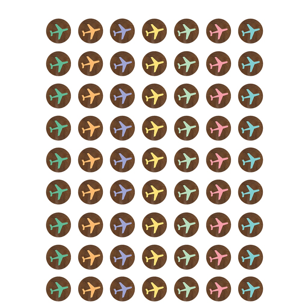 Travel the Map Airplanes Mini Stickers