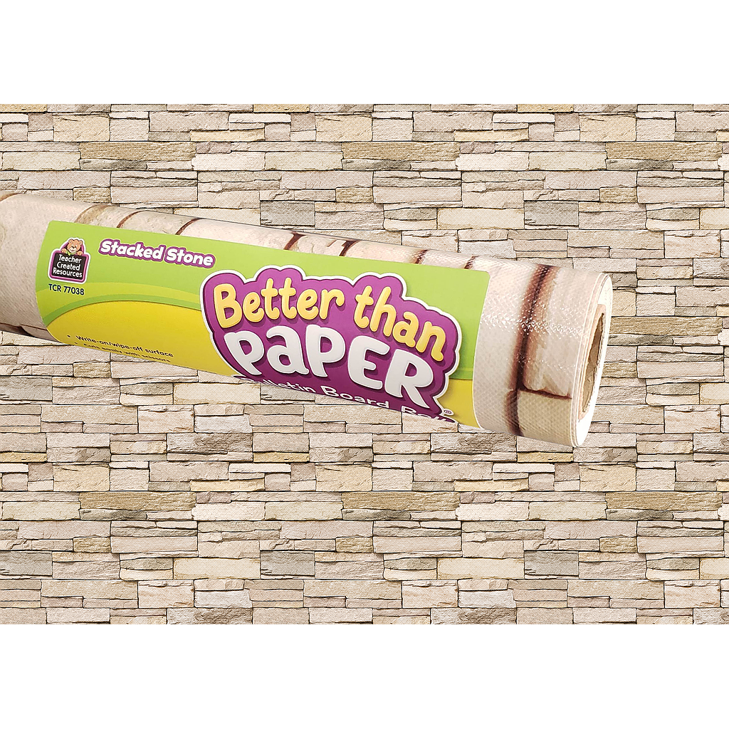 Better Than Paper® Stacked Stone Bulletin Board Roll Pack of 4
