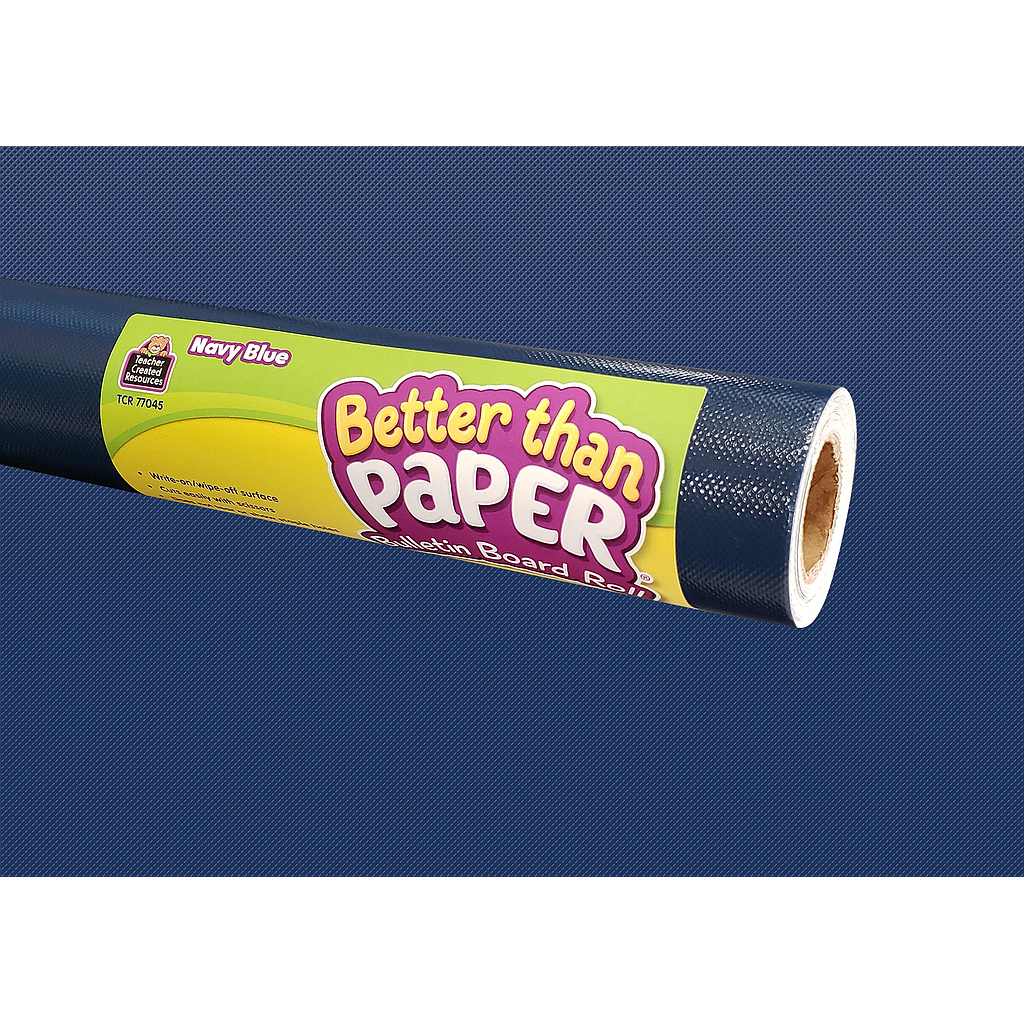 Teacher Created Resources® Better Than Paper® Navy Blue Bulletin Board Roll Pack of 4