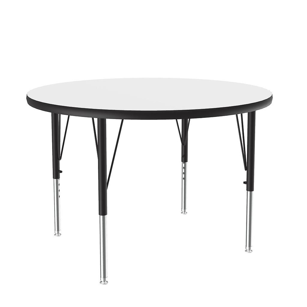 36" Round Dry Erase Top High Pressure Activity Table