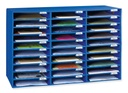Classroom Keepers® Mailbox, 30-Slot, Blue, 21" H x 31-5/8" W x 12-3/4" D, 30 slots 