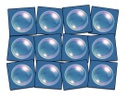 Stay In Your Bubble Set Of 12 Well-Being Squares (CW184815S12 CS)