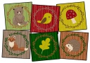 Woodland Friends Seating Set Of 6 Seating Squares (CW188015S6 CS)