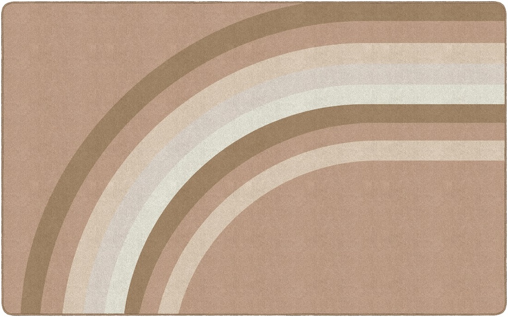Simply Stylish Boho Rainbow Neutral Rainbow 5' X 7'6&quot; Rectangle Carpet