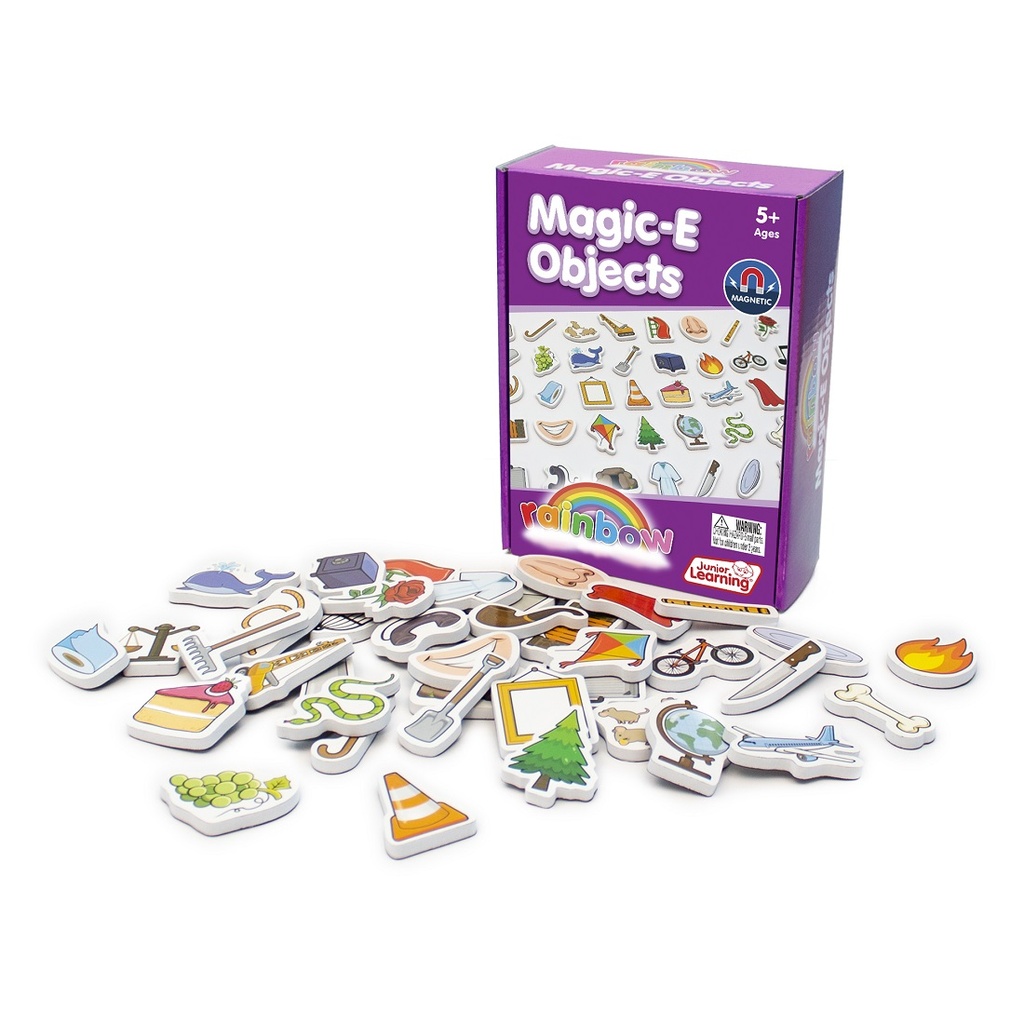 Junior Learning® Magic‑E Objects — Magnetic Foam Set, 40 Pieces